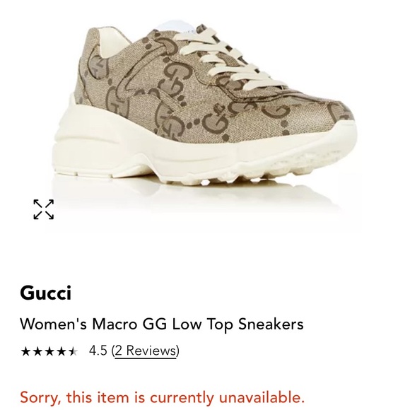 Gucci Macro Supreme Beige Ebony  low top Sneakers - Picture 16 of 17